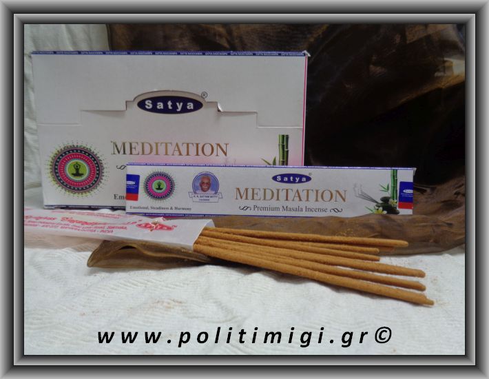 Αυθεντικά Ινδικά Αρωματικά Sticks Satya- Meditation.