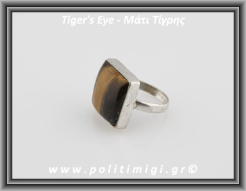 Μάτι Τίγρης Δαχτυλίδι Ανδρικό 8,7gr 2,3x1,8x0,8cm σε κράμα ορείχαλκου Νο64