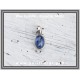 Κυανίτης Μπλε Μενταγιόν 1gr 0,8cm Ασήμι 925