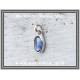 Κυανίτης Μπλε Μενταγιόν 1,1gr 1cm Ασήμι 925
