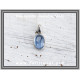 Κυανίτης Μπλε Μενταγιόν 1,3gr 0,9cm Ασήμι 925