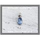ΩΨ-Κυανίτης Μπλε Μενταγιόν 1,1gr 0,8cm Ασήμι 925