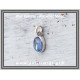 Κυανίτης Μπλε Μενταγιόν 1,1gr 0,8cm Ασήμι 925