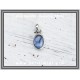 Κυανίτης Μπλε Μενταγιόν 1,1gr 0,8cm  Ασήμι 925
