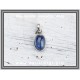 Κυανίτης Μπλε Μενταγιόν 1,3gr 0,9cm Ασήμι 925