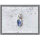 ΩΨ-Κυανίτης Μπλε Μενταγιόν 0,9gr 0,7cm Ασήμι 925
