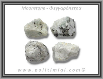 Φεγγαρόπετρα Άσπρη Ακατέργαστη 61-70gr 4-4,5cm