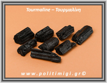 Τουρμαλίνη Μαύρη 003 Ακατέργαστη Ράβδος Πρίσμα 25-40gr 3-10cm