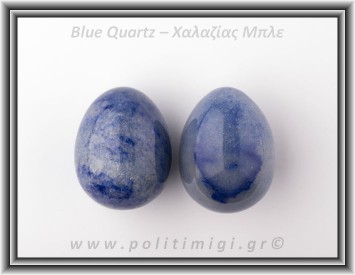 Χαλαζίας Μπλε Αυγό 71-80gr 4,5x3,5cm