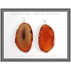 Αχάτης Πορτοκαλί Μενταγιόν Φέτα 5-5,5cm 10-13gr