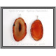Αχάτης Πορτοκαλί Μενταγιόν Φέτα 5-5,5cm 10-13gr
