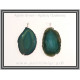 Αχάτης Πράσινος Μενταγιόν Φέτα 5-5,5cm 13-14gr