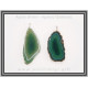 Αχάτης Πράσινος Μενταγιόν Φέτα 5,5-6cm 9-10gr