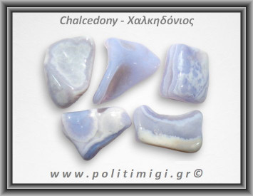 Χαλκηδόνιος Μπλε Βότσαλο Medium 5-14gr 1,5-3cm