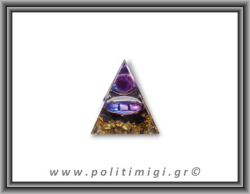 Οργονίτης Πυραμίδα Ζώδιο Δίδυμος 63gr 5x6cm (md)