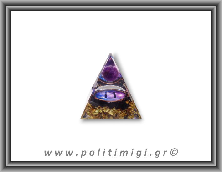 Οργονίτης Πυραμίδα Ζώδιο Δίδυμος 63gr 5x6cm (md)