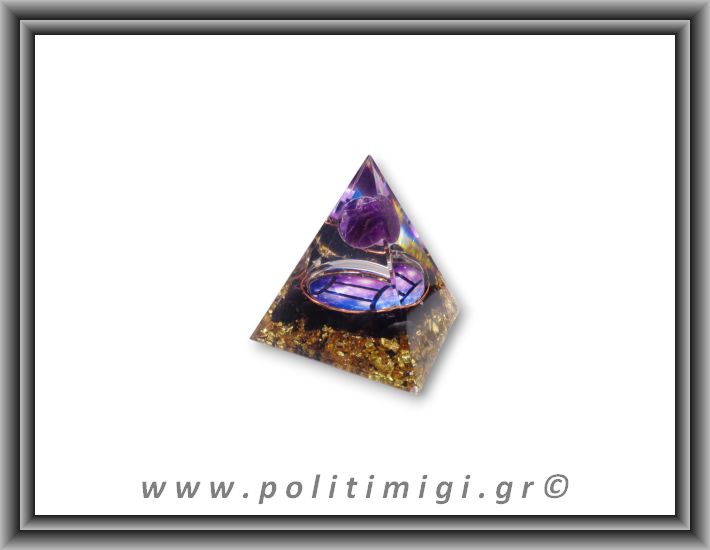 Οργονίτης Πυραμίδα Ζώδιο Δίδυμος 63gr 5x6cm (md)