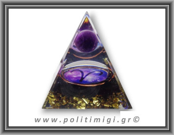 Οργονίτης Πυραμίδα Ζώδιο Κριός 63gr 5x6cm (md)