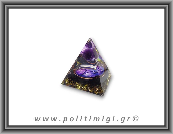 Οργονίτης Πυραμίδα Ζώδιο Κριός 63gr 5x6cm (md)