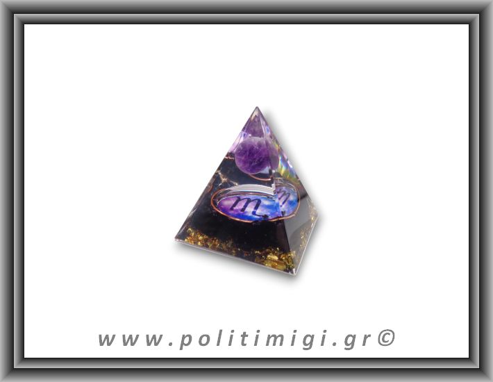 Οργονίτης Πυραμίδα Ζώδιο Σκορπιός 63gr 5x6cm (md)