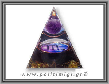 Οργονίτης Πυραμίδα Ζώδιο Σκορπιός 63gr 5x6cm (md)