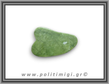 Νεφρίτης Πράσινος Ρόλλερ Προσώπου Gua Sha 27gr 7x4,5cm