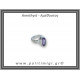 Αμέθυστος Δαχτυλίδι Ταγιέ 5,9gr 1,7x0,9cm Νο56 Ασήμι 925