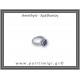 Αμέθυστος Δαχτυλίδι Ταγιέ 3,8gr 0,9cm Νο57 Ασήμι 925