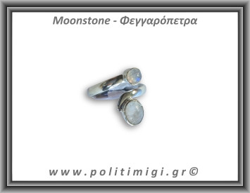 Φεγγαρόπετρα Δαχτυλίδι 3,3gr 0,9cm One Size Ασήμι 925