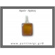 Αχάτης Καφέ Μενταγιόν 092 12,3gr 3,3x2,2cm σε κράμα ορείχαλκου Αχάτης Καφέ Μενταγιόν 092 12,3gr 3,3x2,2cm σε κράμα ορείχαλκου