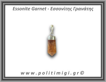 Γρανάτης Εσσονίτης Μενταγιόν 3,24gr 2,6cm Ασήμι 925