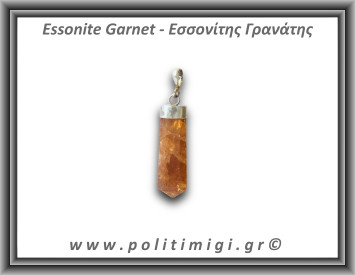 Γρανάτης Εσσονίτης Μενταγιόν 4,93gr 3,3cm Ασήμι 925