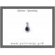 Γρανάτης Μενταγιόν Ταγιέ 1,7gr 1,3x0,8cm Ασήμι 926