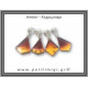 Κεχριμπάρι cherrygold Μενταγιόν Fancy 1,4-1,5gr 2,2cm Ασήμι 925