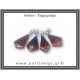 Κεχριμπάρι cognac Μενταγιόν Fancy 1,1-1,2gr 2,6cm Ασήμι 925