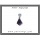 Κεχριμπάρι cognac Μενταγιόν Fancy 1,3gr 2,1cm Ασήμι 925