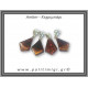 Κεχριμπάρι cognac Μενταγιόν Fancy 1,4gr 2,2cm Ασήμι 925 Κεχριμπάρι cognac Μενταγιόν Fancy 1,4gr 2,2cm Ασήμι 925