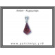 Κεχριμπάρι cognac Μενταγιόν Fancy 1,5gr 2,5cm Ασήμι 925 Κεχριμπάρι cognac Μενταγιόν Fancy 1,5gr 2,5cm Ασήμι 925