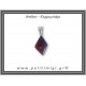 Κεχριμπάρι cognac Μενταγιόν Ρόμβος 1,5gr 2,5cm Ασήμι 925 Κεχριμπάρι cognac Μενταγιόν Ρόμβος 1,5gr 2,5cm Ασήμι 925