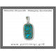 Μαλαχίτης Χρυσόκολλα Μενταγιόν 16,2gr 3,7x2cm Ασήμι 925 Μαλαχίτης Χρυσόκολλα Μενταγιόν 16,2gr 3,7x2cm Ασήμι 925