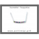 Τουρμαλίνη Colors Μενταγι΄΄ον Ταγιέ Αλυσίδα 3,2gr 3,1x0,3cm Ασήμι 925