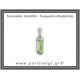 Τουρμαλίνη Πράσινη Βερδελίτης Μενταγιόν Ράβδος 3,28gr 2,9cm Ασήμι 925