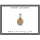 Χρυσόλιθος Μενταγιόν 4,5gr 2,4x1,6cm Ασήμι 925