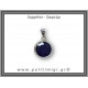 Ζαφείρι Μενταγιόν Ταγιέ 2,41gr 1,8cm σε κράμα ορείχαλκου
