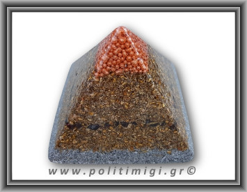 Οργονίτης Χώρου Πυραμίδα Γρανάτης 11,5x8,5cm 1000gr (xlg)