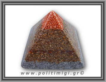 Οργονίτης Χώρου Πυραμίδα Καρνεόλη 11,5x8,5cm 1000gr (xlg)