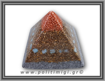 Οργονίτης Χώρου Πυραμίδα Λάριμαρ 11,5x8,5cm 1000gr (xlg)
