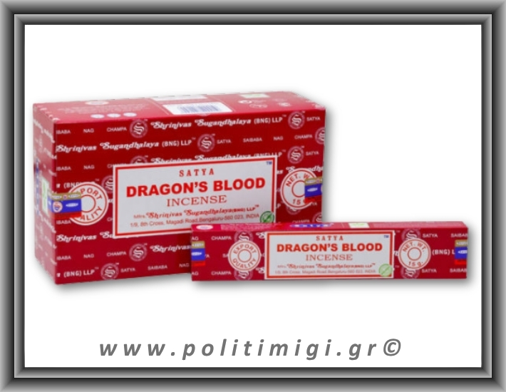 Αυθεντικά Ινδικά Αρωματικά Sticks Satya - Dragon's Blood