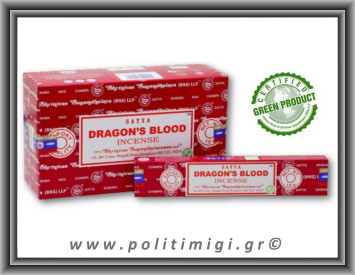 Αυθεντικά Ινδικά Αρωματικά Sticks Satya - Dragon's Blood Green