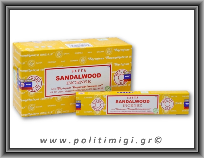 Αυθεντικά Ινδικά Αρωματικά Sticks Satya - Sandalwood